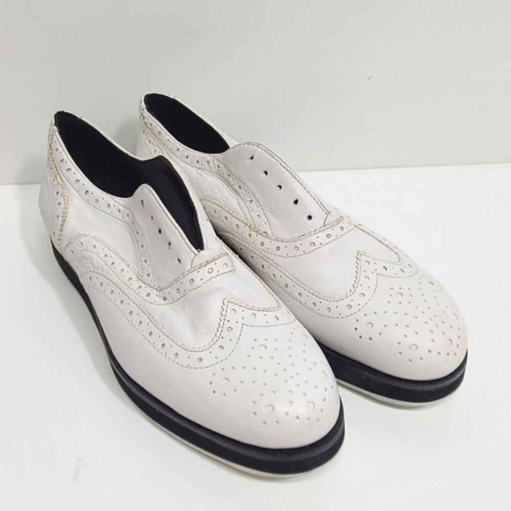 Rag & Bone Meli Brogue White Platform Loafers Women's Shoes Size 8‎ - Picture 3 of 9